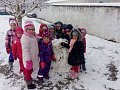 Radost dětí v prvního sněhu - prosinec 2017
